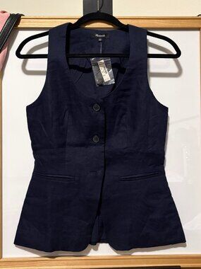 NWT Madwell Linen Vest